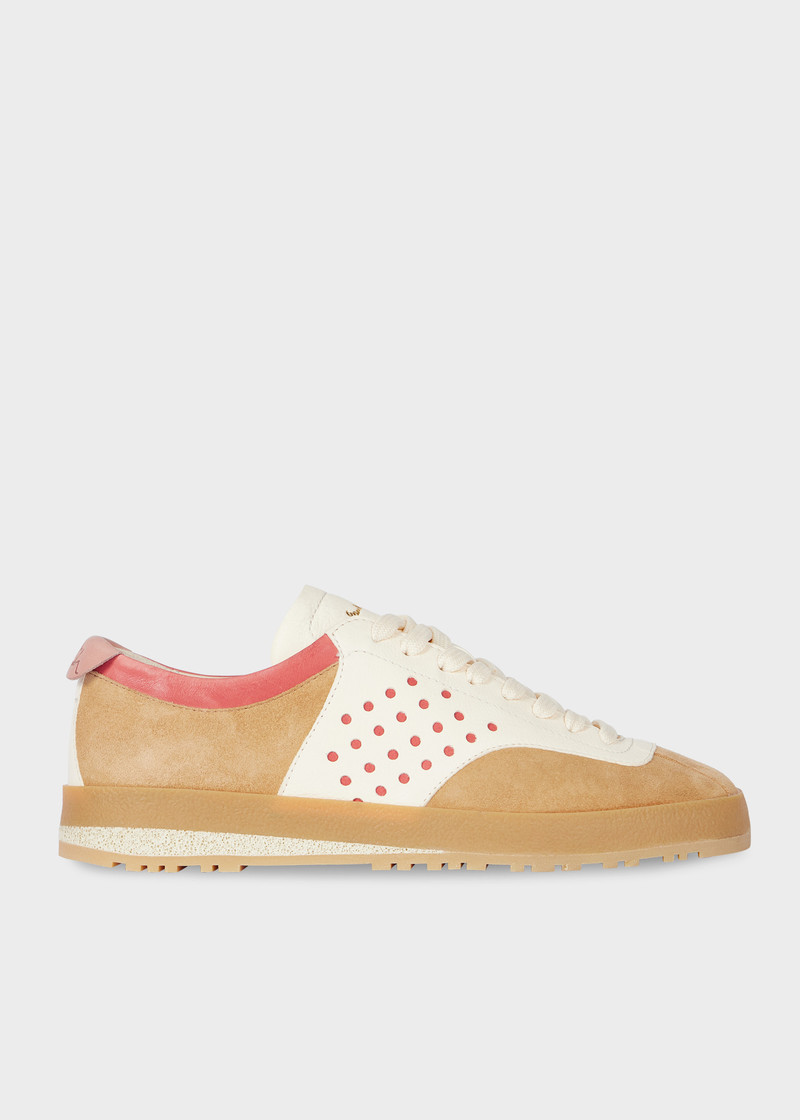 Women's Sand 'Zephyr' Leather Trainers 1