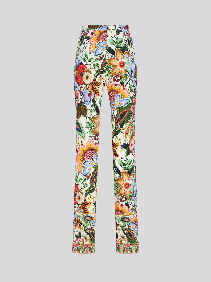 MULTICOLOURED BOUQUET TROUSERS - 6