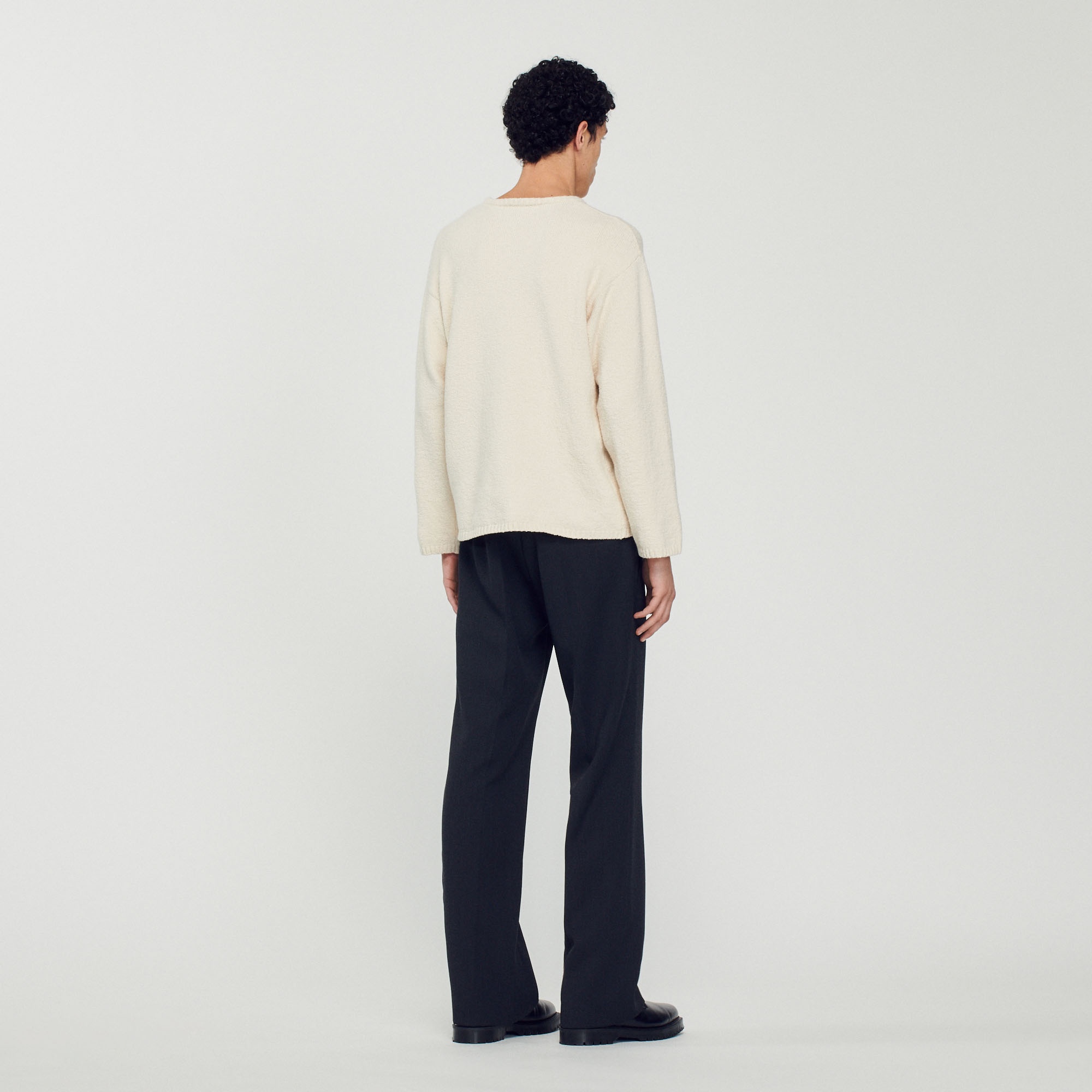 Bouclé knit sweater - 6