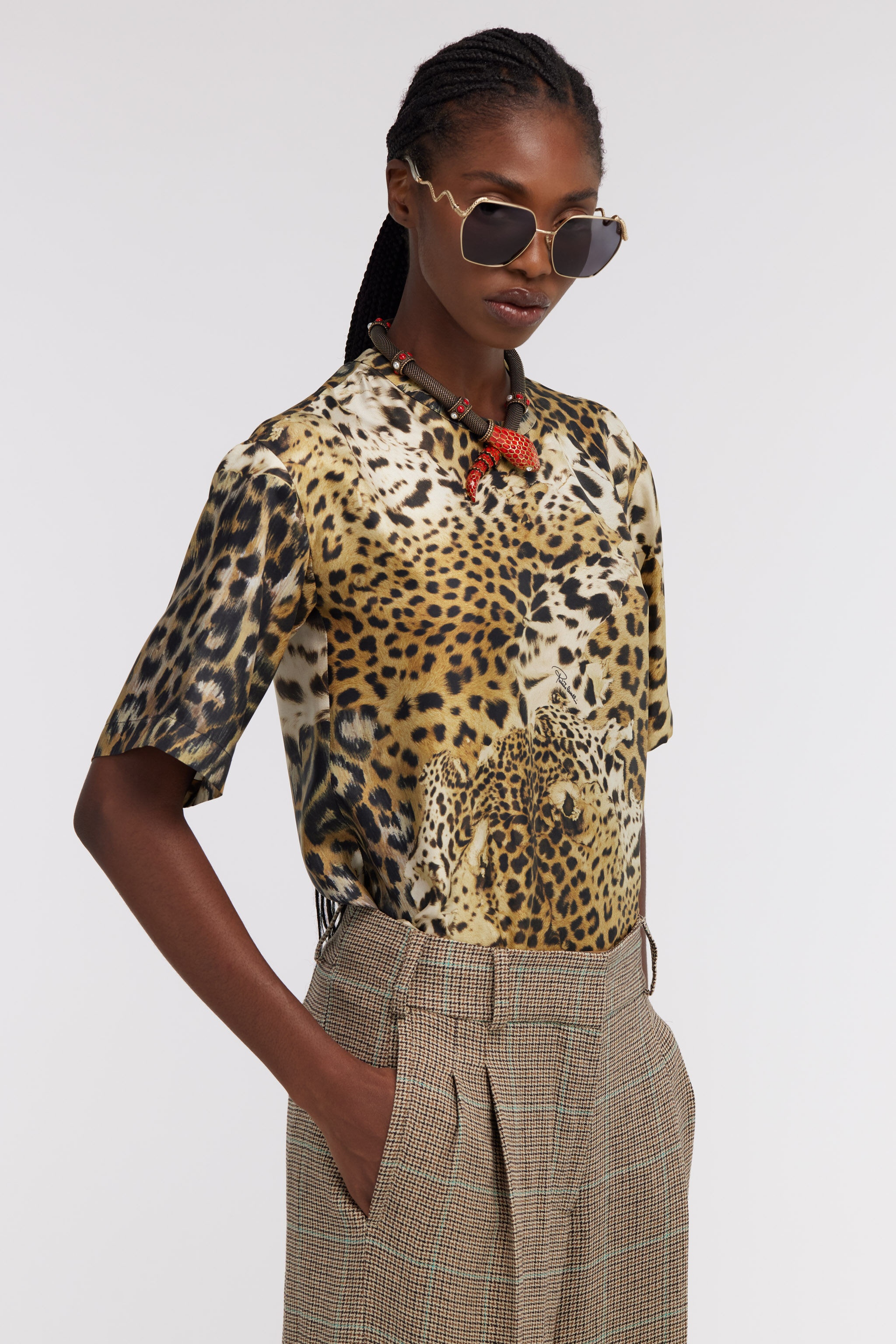 T-shirt with Jaguar Skin print - 5