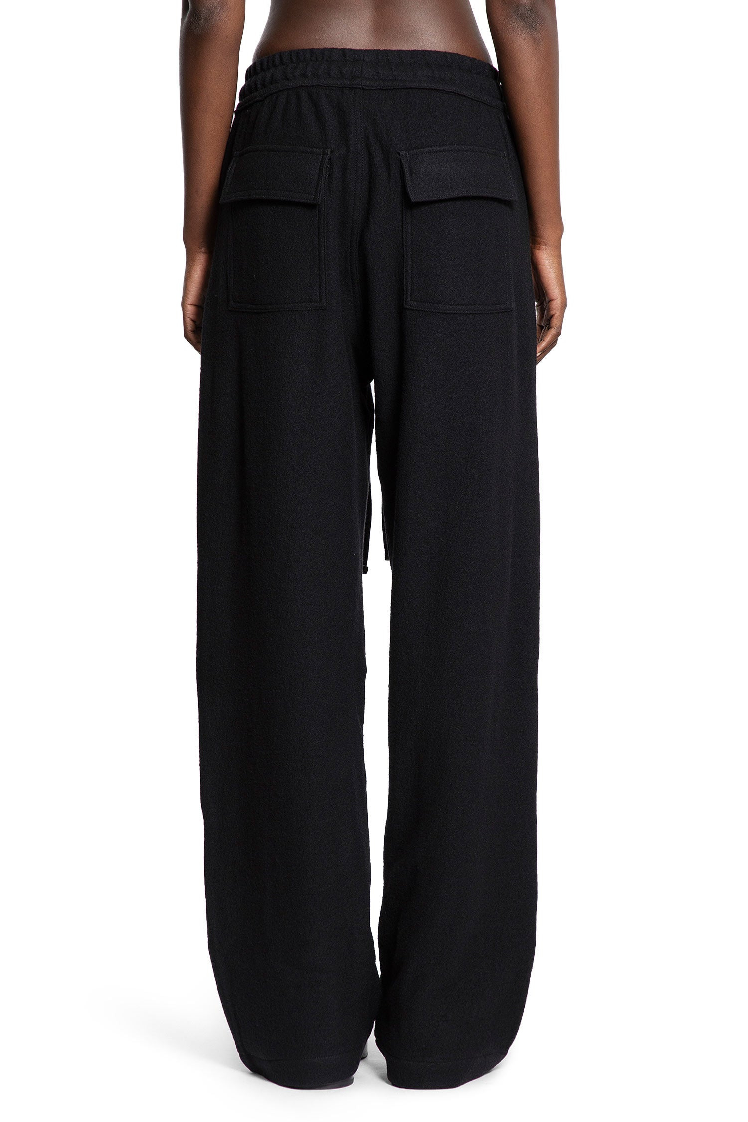 Wide Leg Wool Trousers - 3