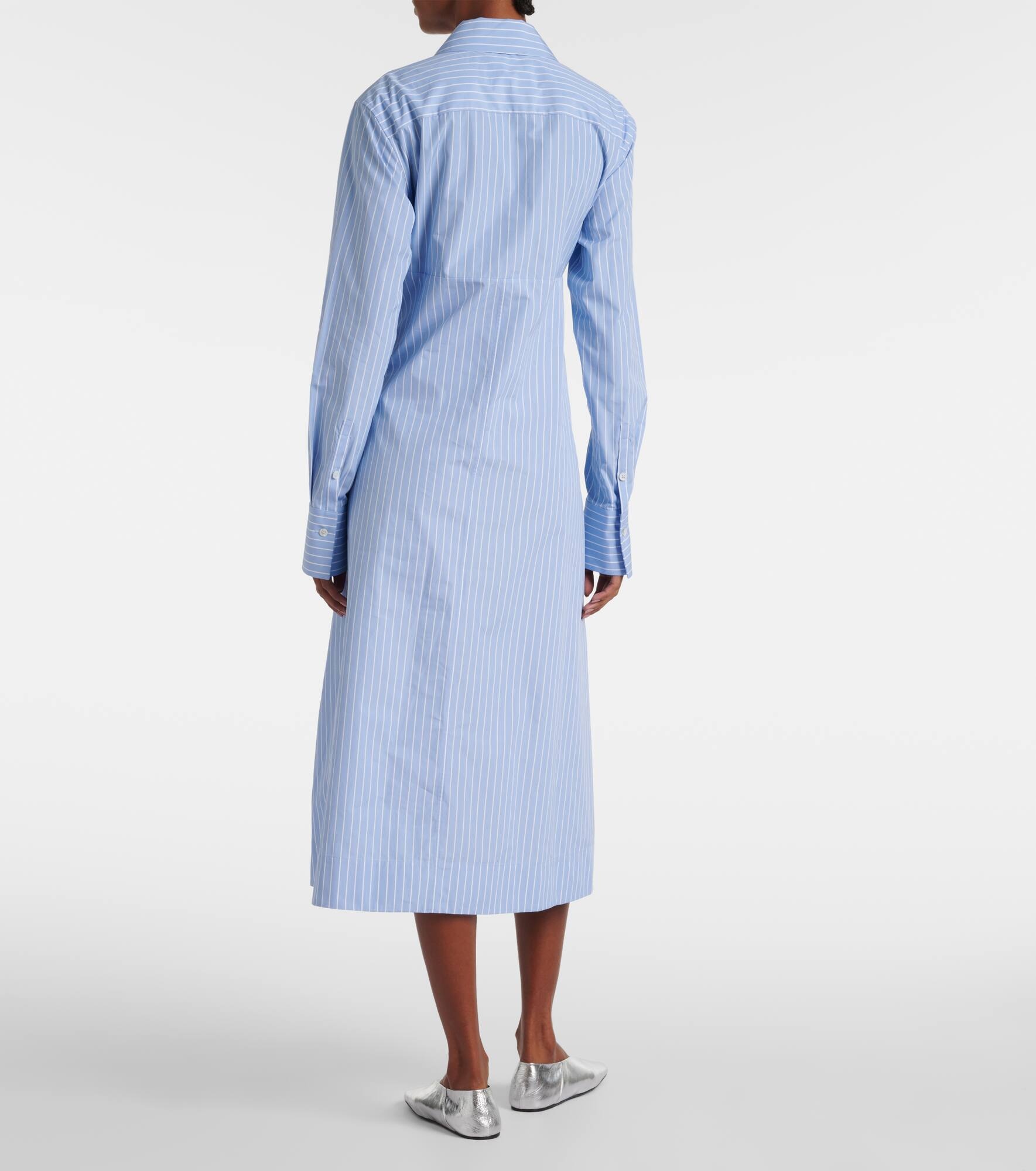 Layered cotton midi dress - 3