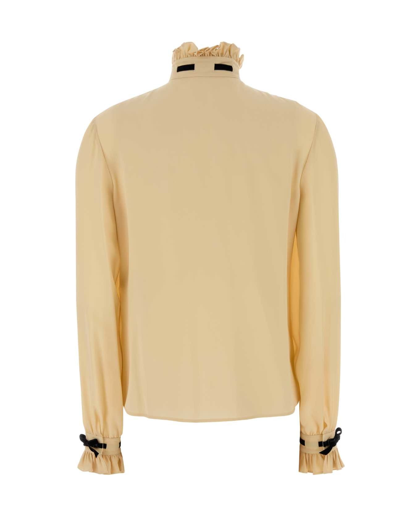 Yellow Silk Shirt - 2