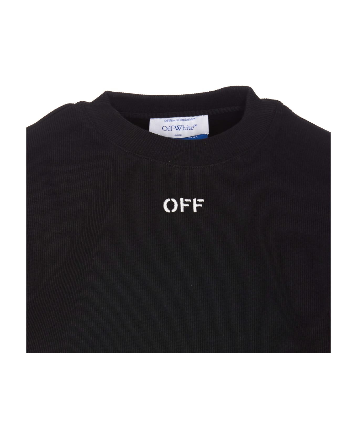 Off Stamp Logo Cropped T-shirt - 4