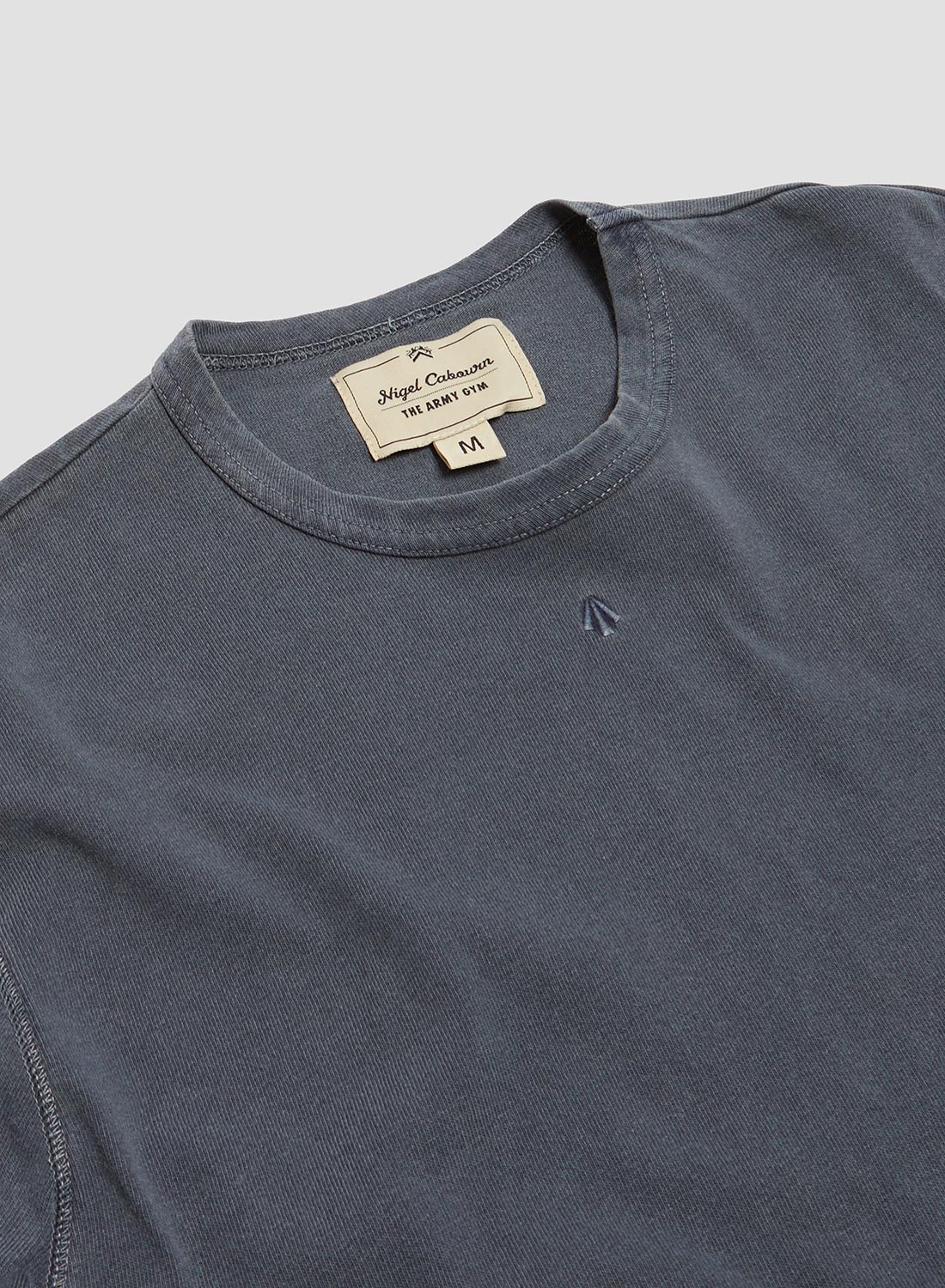 Embroidered Arrow Long Sleeve Tee in Navy - 5