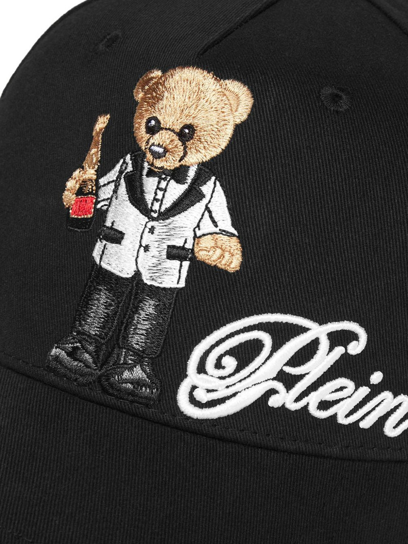 bear-embroidered baseball cap 3