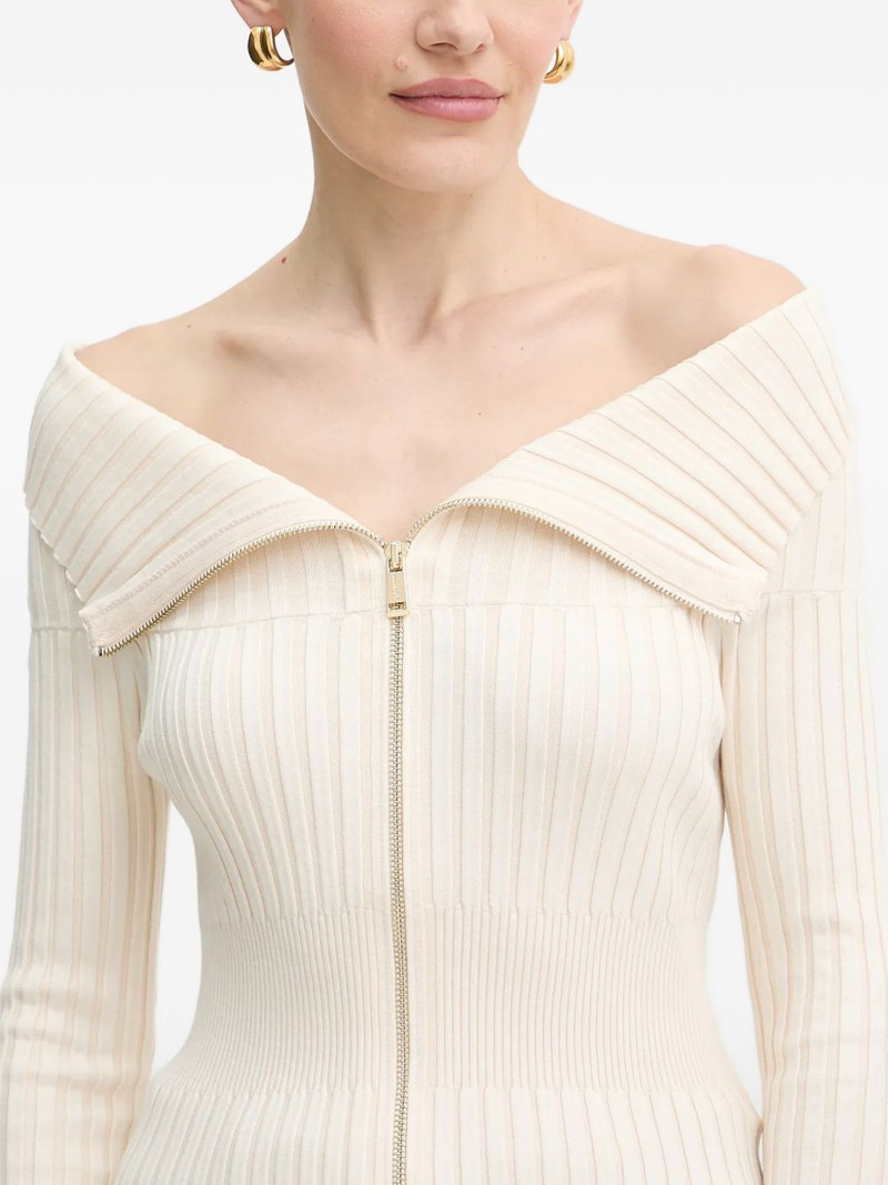 off-shoulder zip knitwear 4