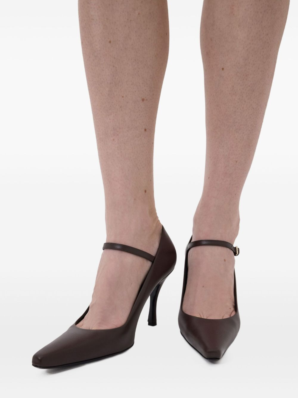 85mm Carey leather pumps - 5