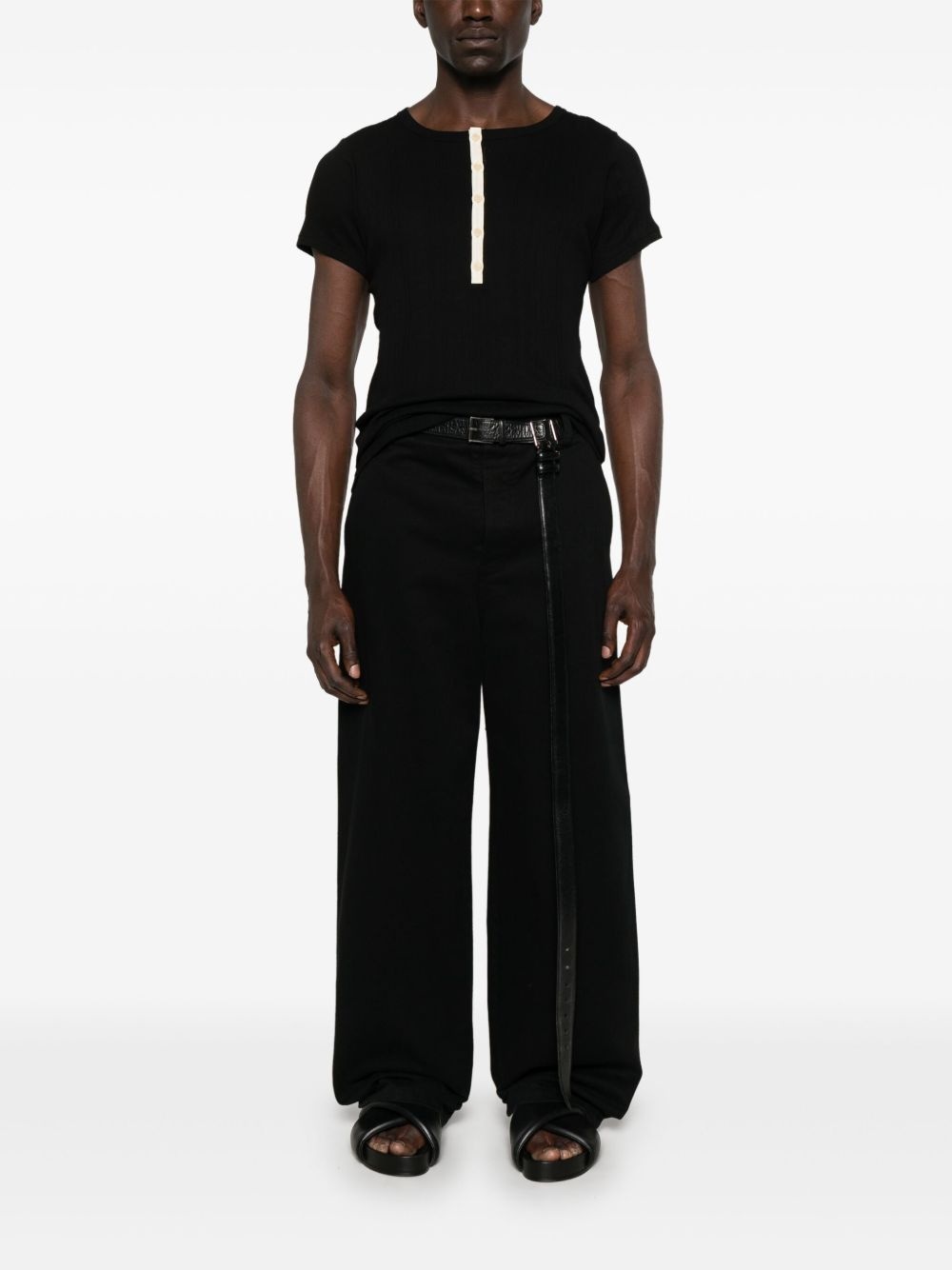 ribbed T-shirt - 2