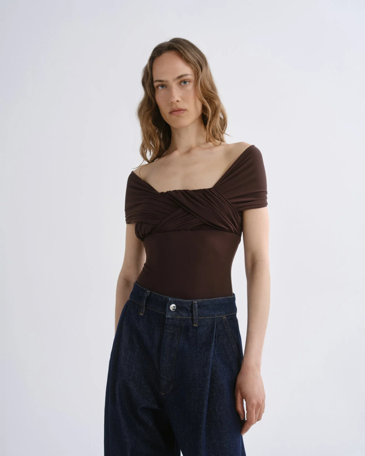 STAM BODYSUIT IN CHOCOLATE - 1