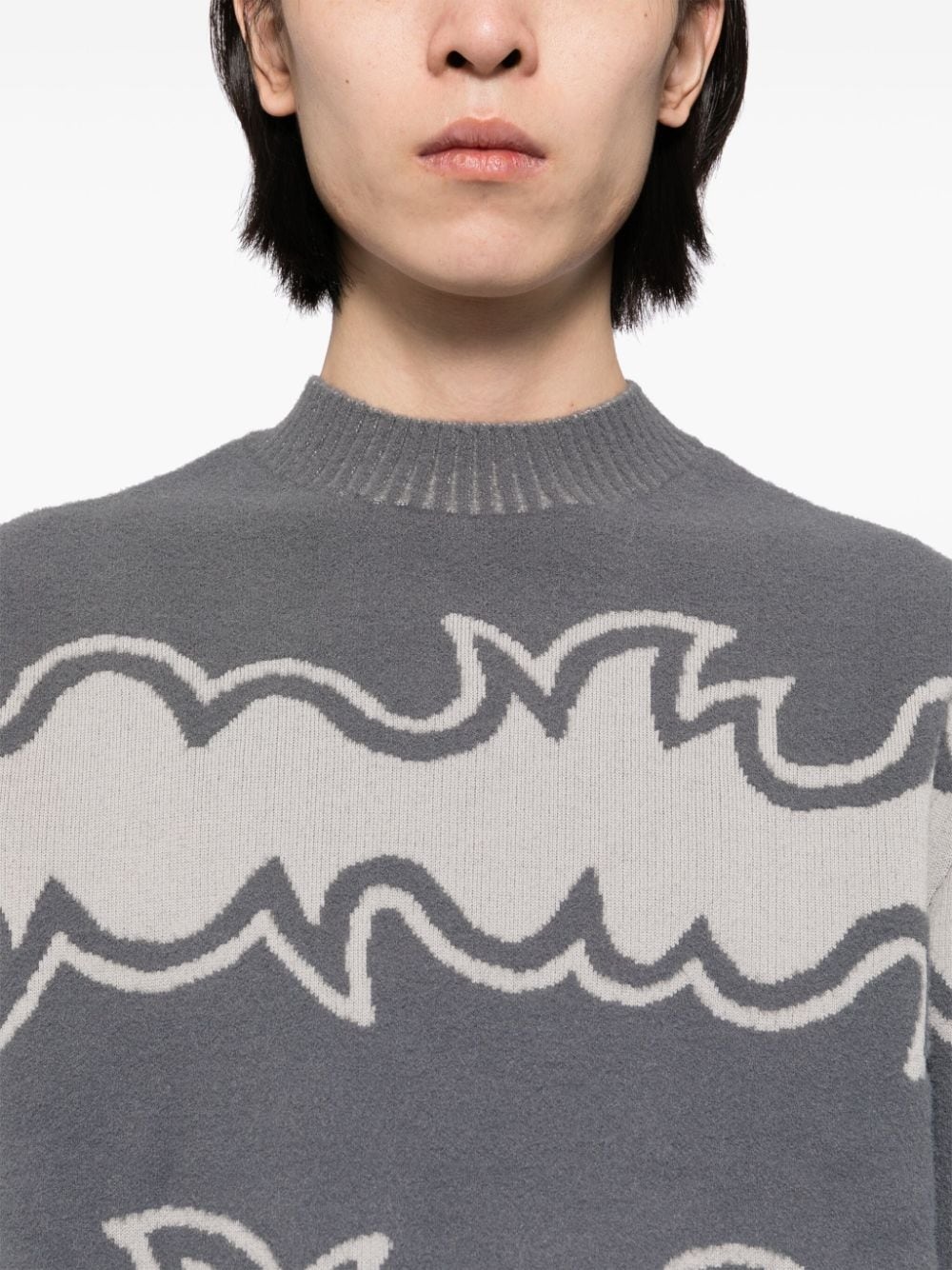 jacquard-knitted jumper - 5