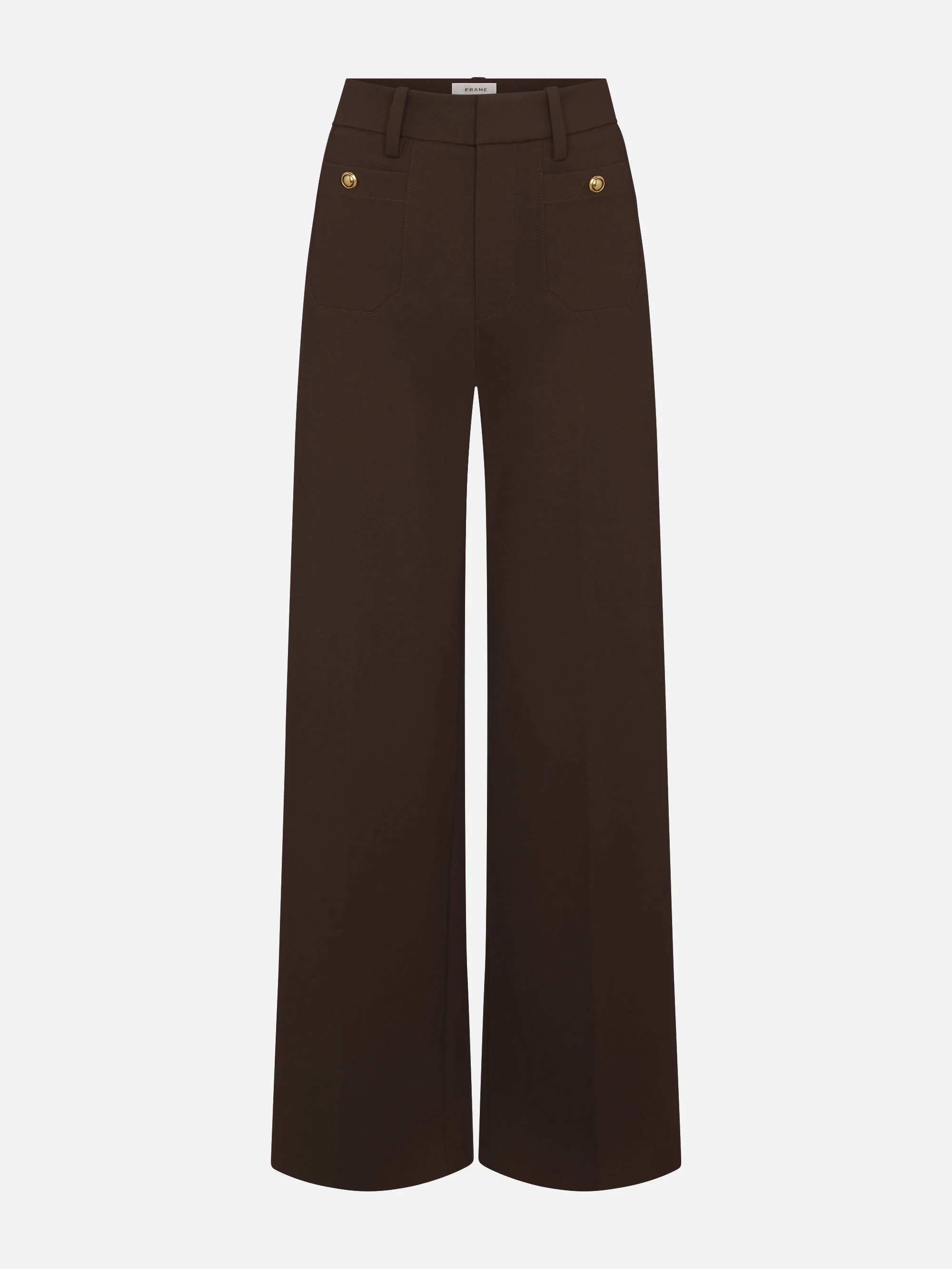 The Slim Palazzo Trouser in Americano - 1