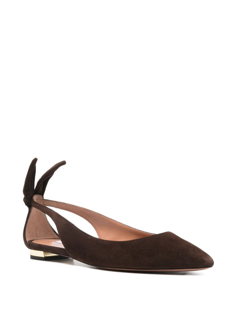 AQUAZZURA bow slingback ballet flats outlook
