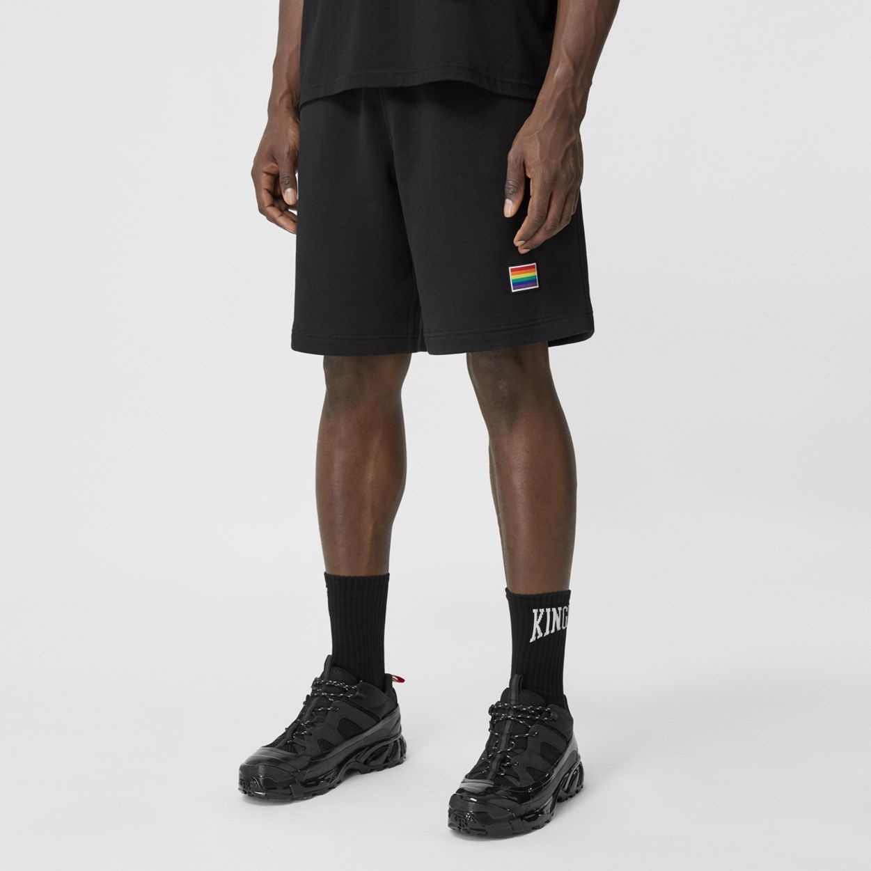 Rainbow Appliqué Cotton Drawcord Shorts – Unisex - 9