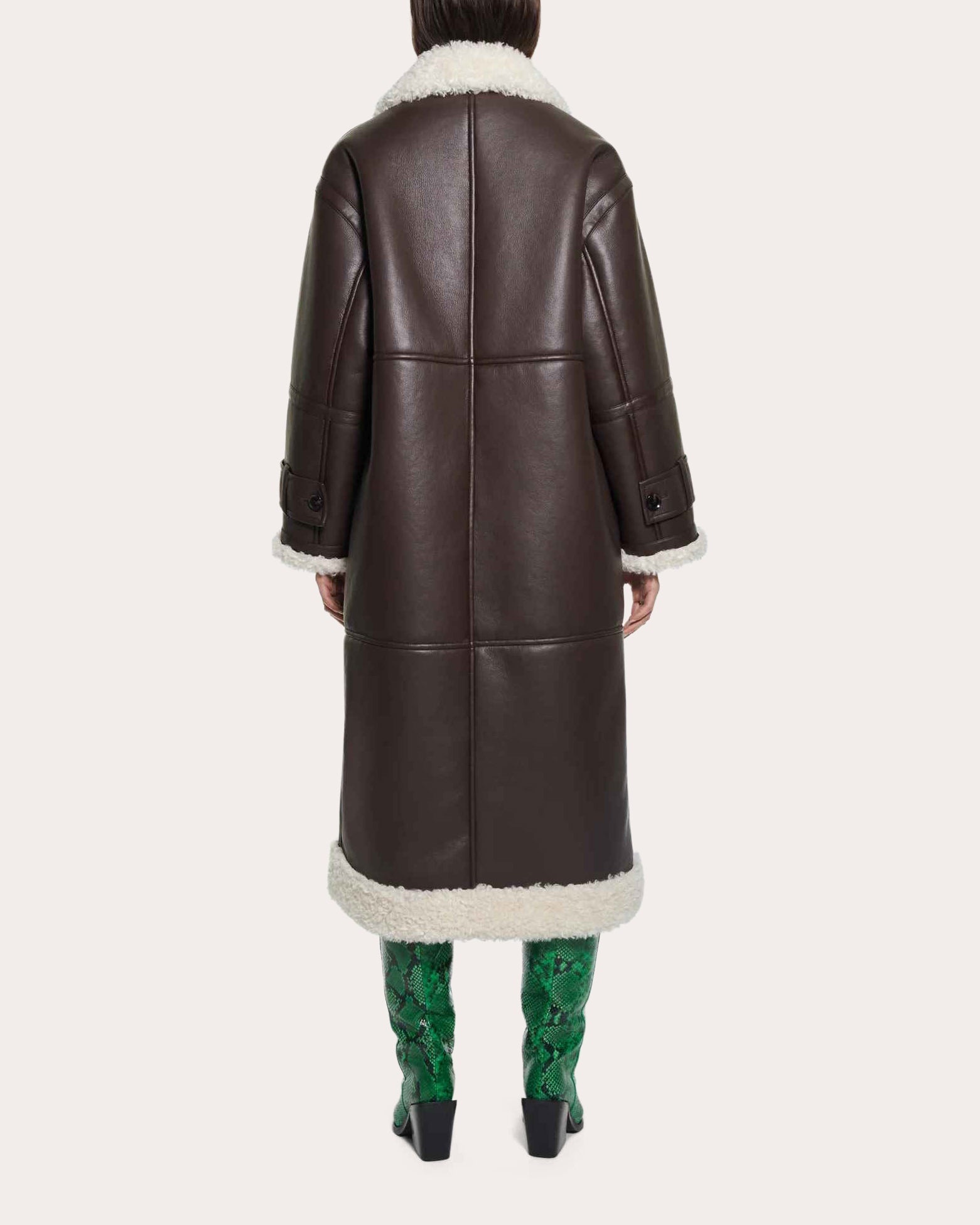 Hayley Faux-Leather Coat - 4