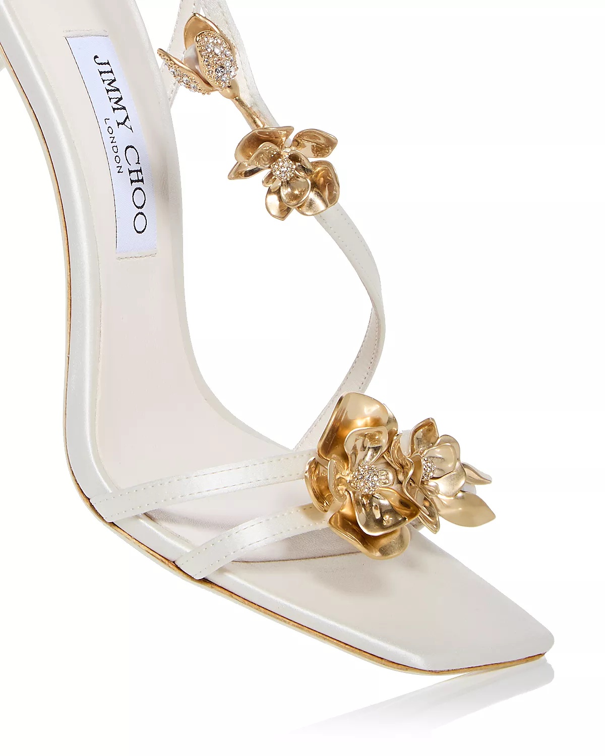 Women's Zea 95 Flower Jewel Satin Sandals - 5