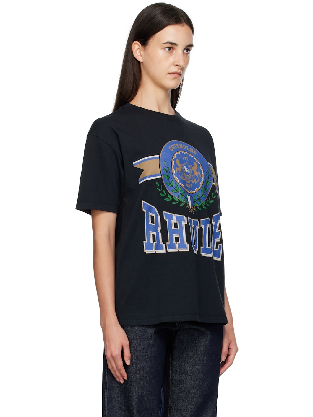 Black Cotswold Crest T-shirt - 2