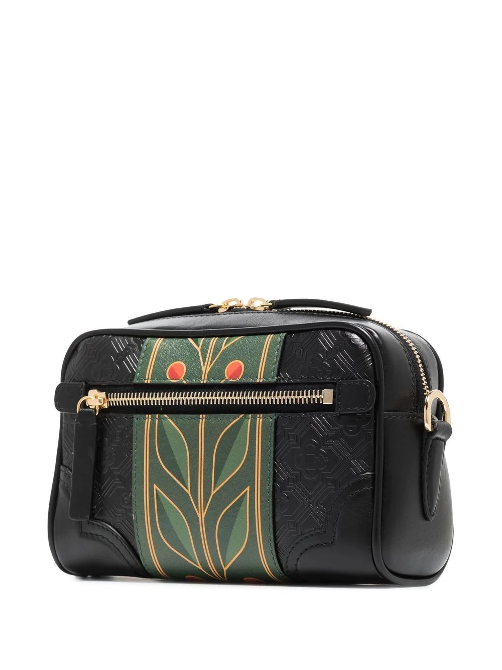 monogram-print messenger bag - 3