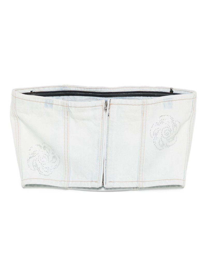 ROTATE Emili denim top outlook