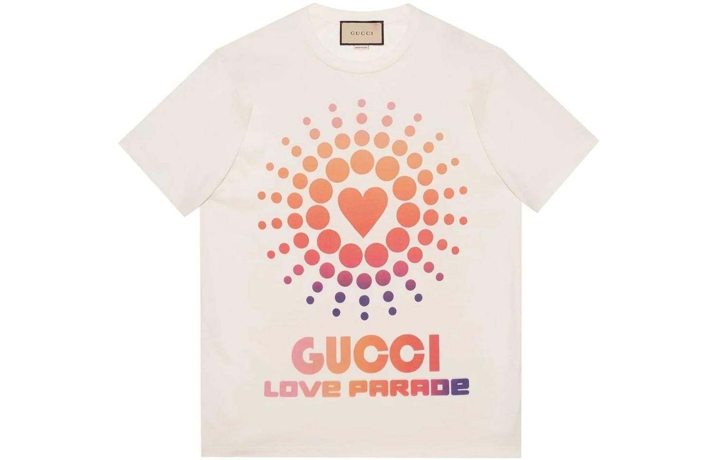 GUCCI SS22 Gucci Love Parade print Tee 'White' 548334-XJEMZ-9095 - 3