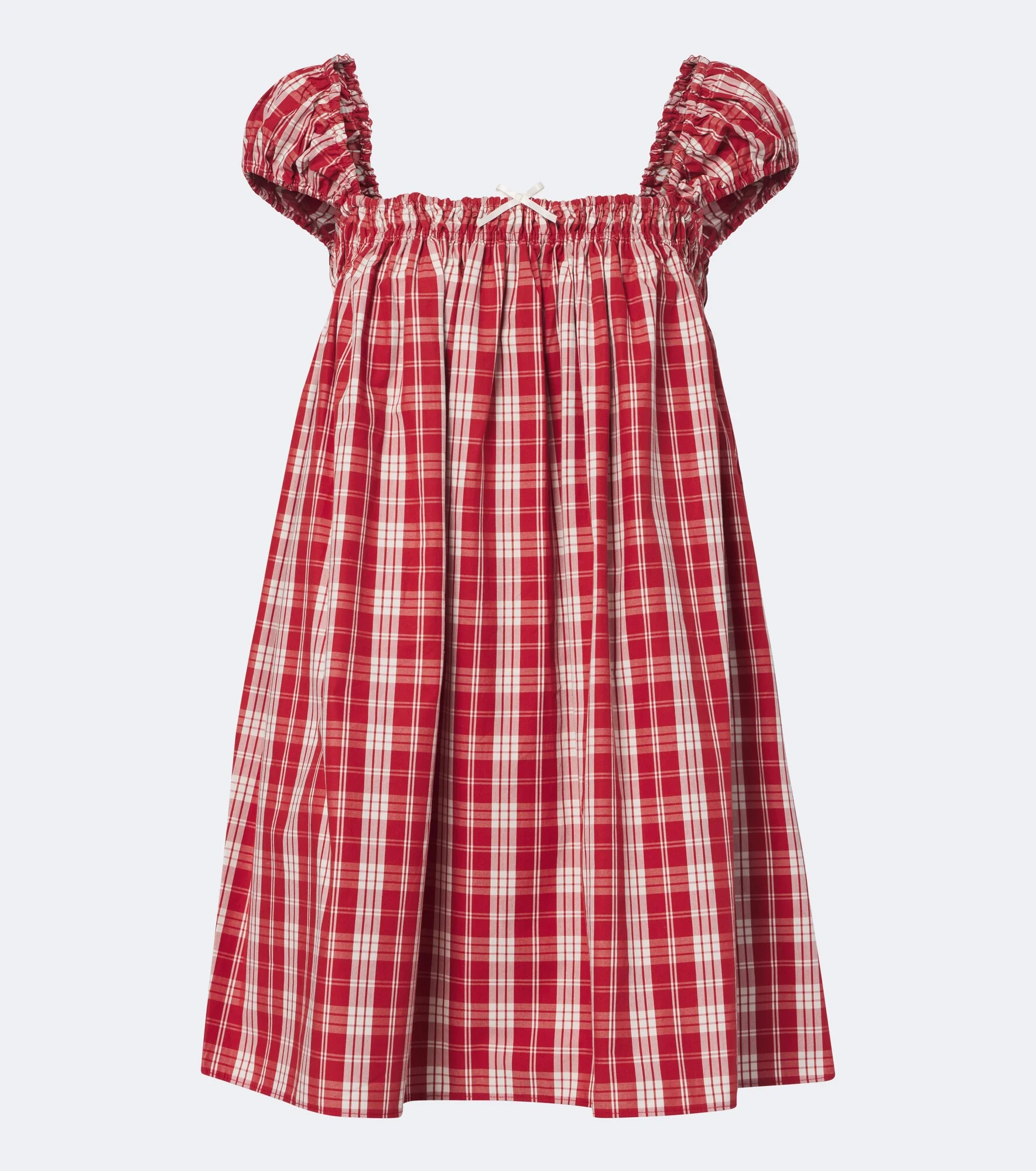 Belinha checked cotton minidress - 1