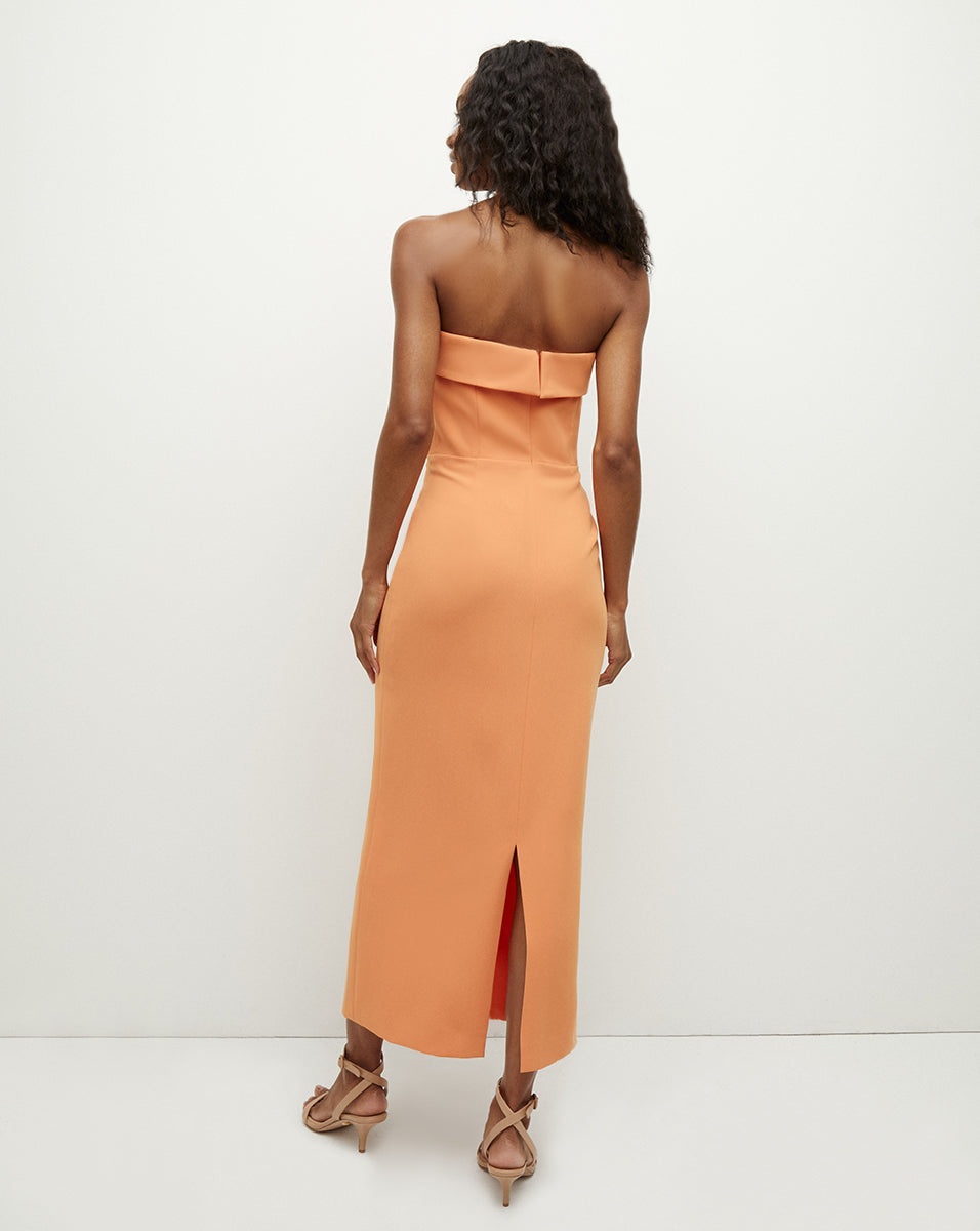 ABSOL CREPE STRAPLESS DRESS - 6