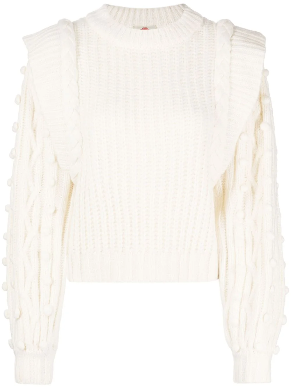 braided-detail chunky-knit jumper - 1