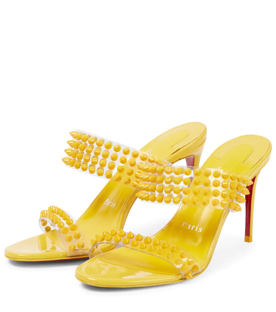 Spike Only 85 PVC and leather sandals - 5