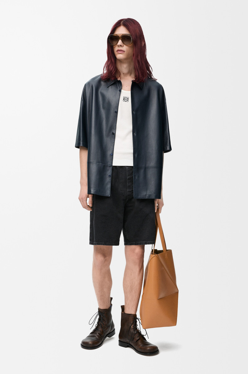 Loewe Short sleeve shirt in nappa lambskin outlook