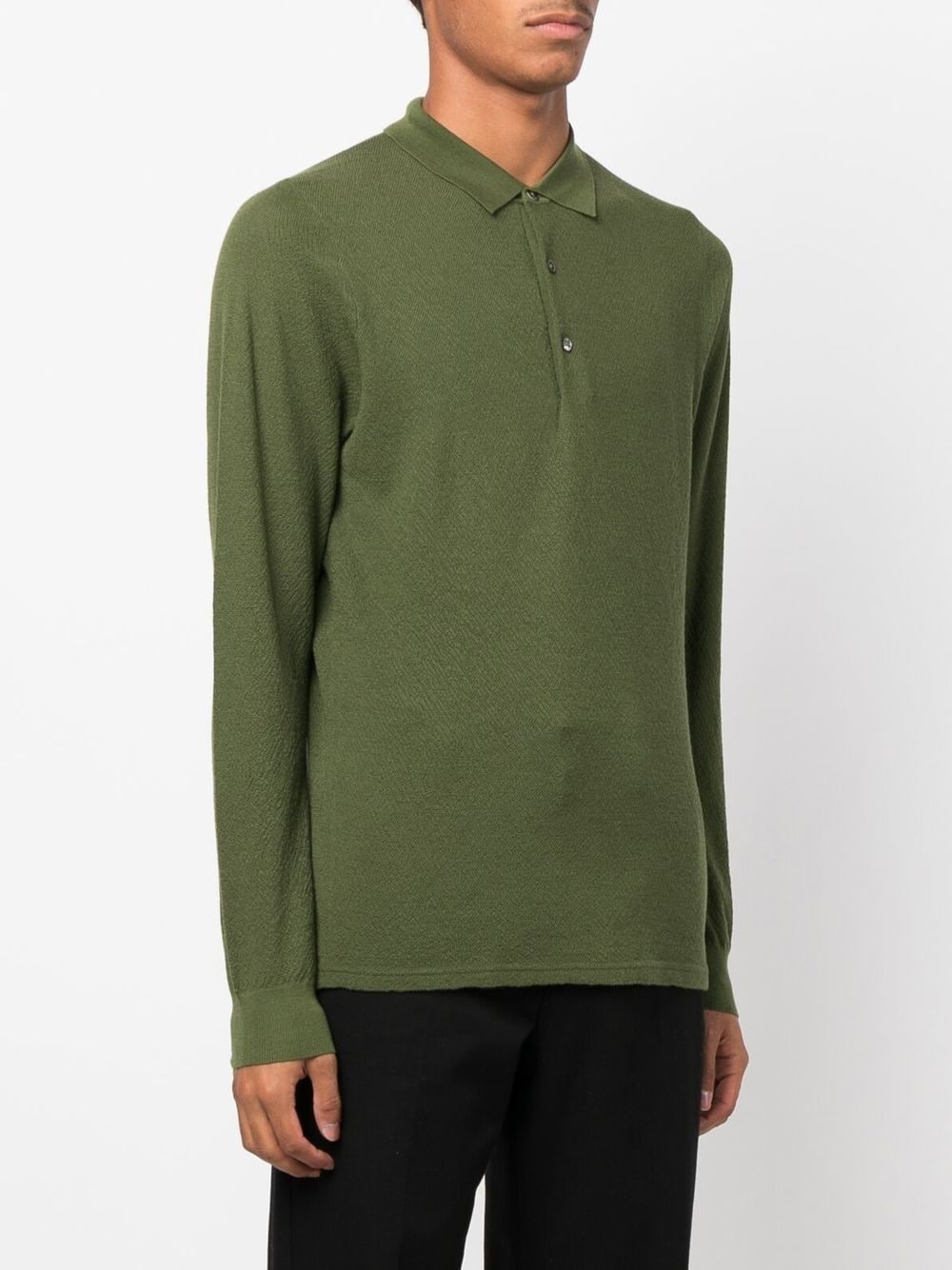 long-sleeved polo shirt - 3