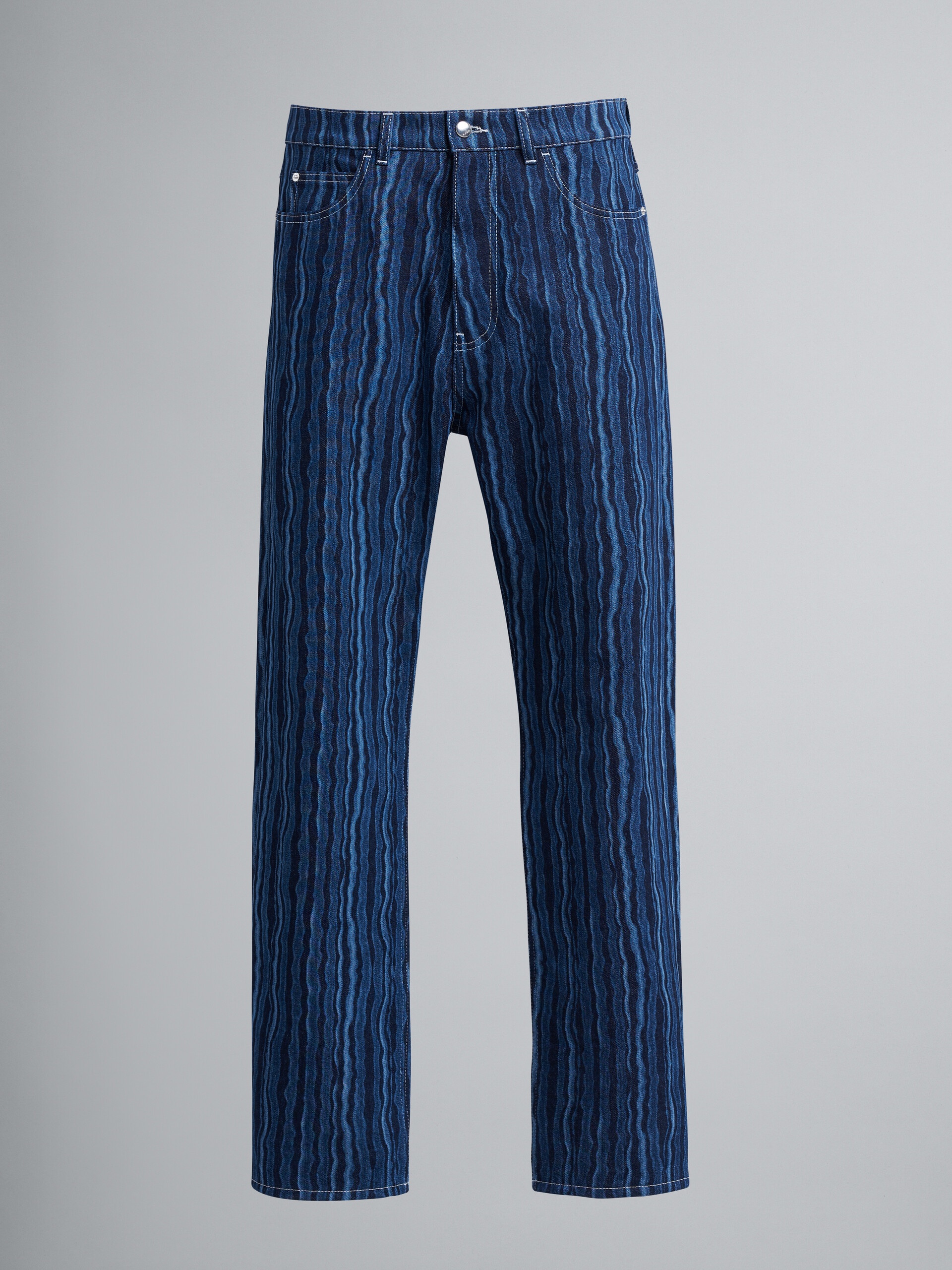 DEGRADÉ DENIM TROUSERS - 1