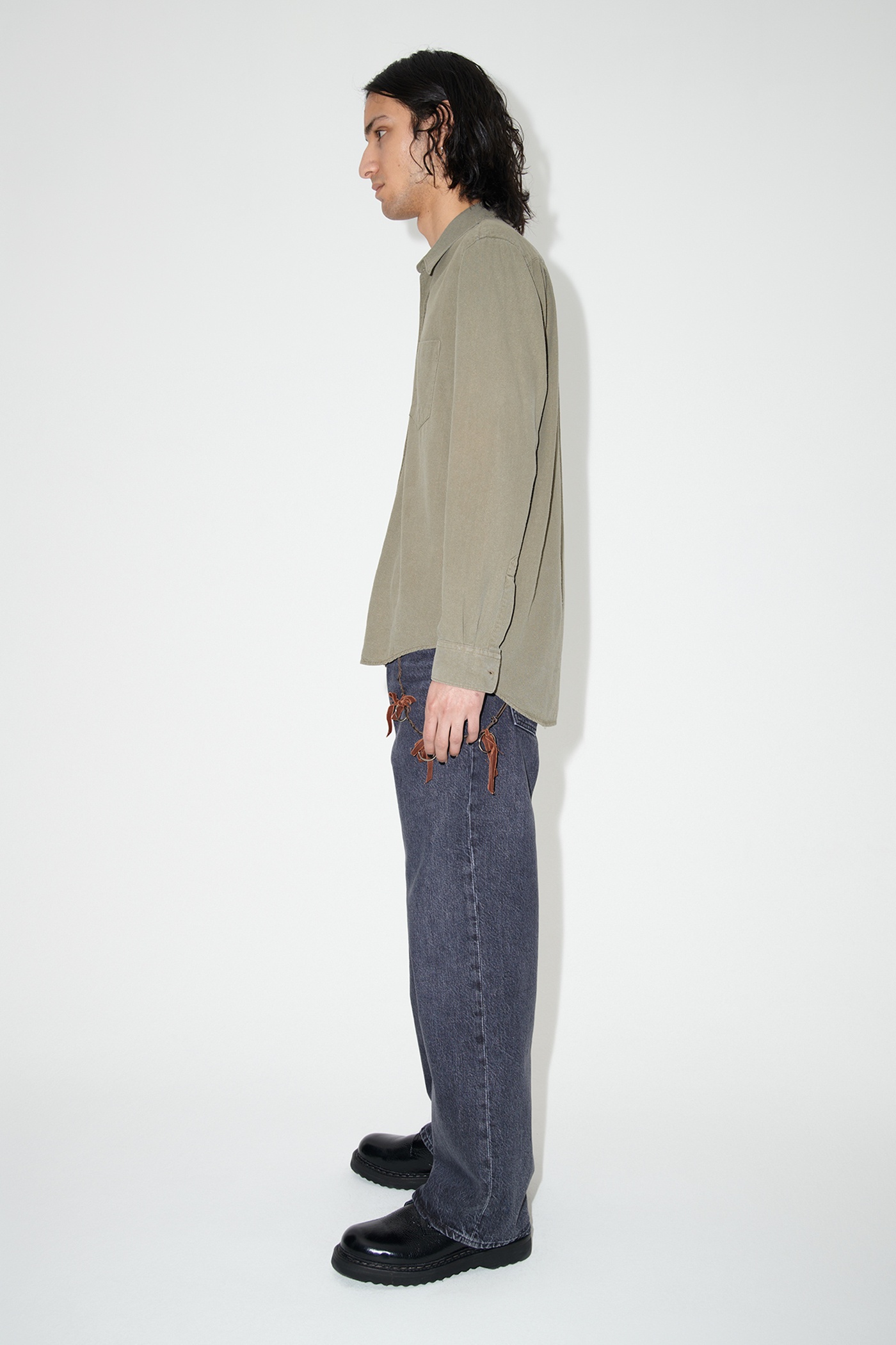 Classic Shirt Peafowl Silk Noil - 6