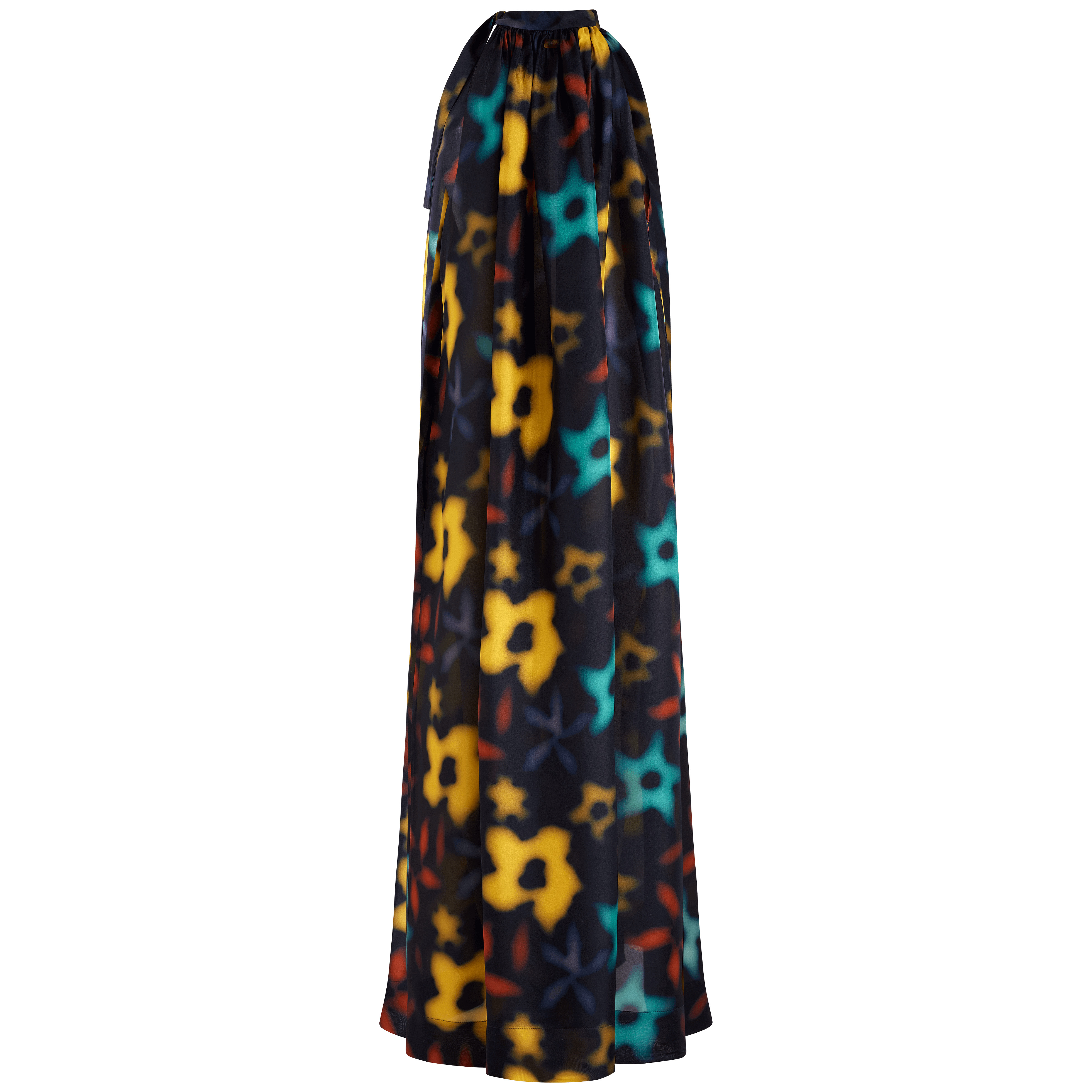 Women Silk Dress Blurred - 2