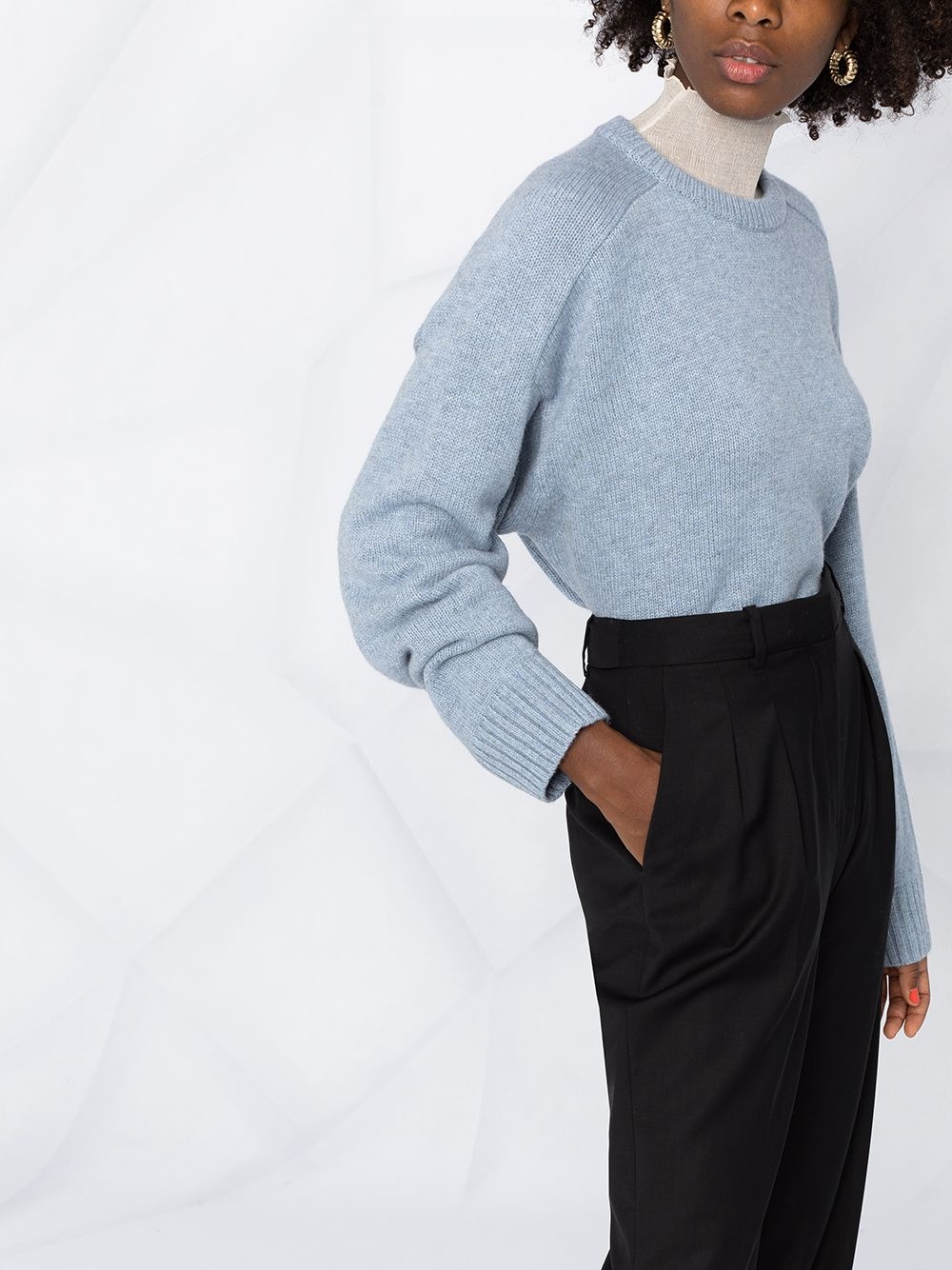 flared wool trousers - 3
