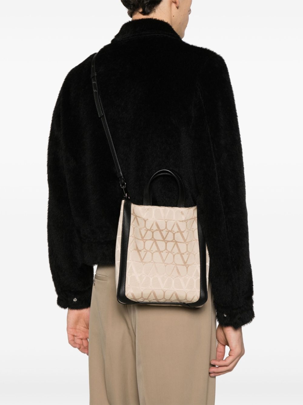 VLogo jacquard tote bag - 2