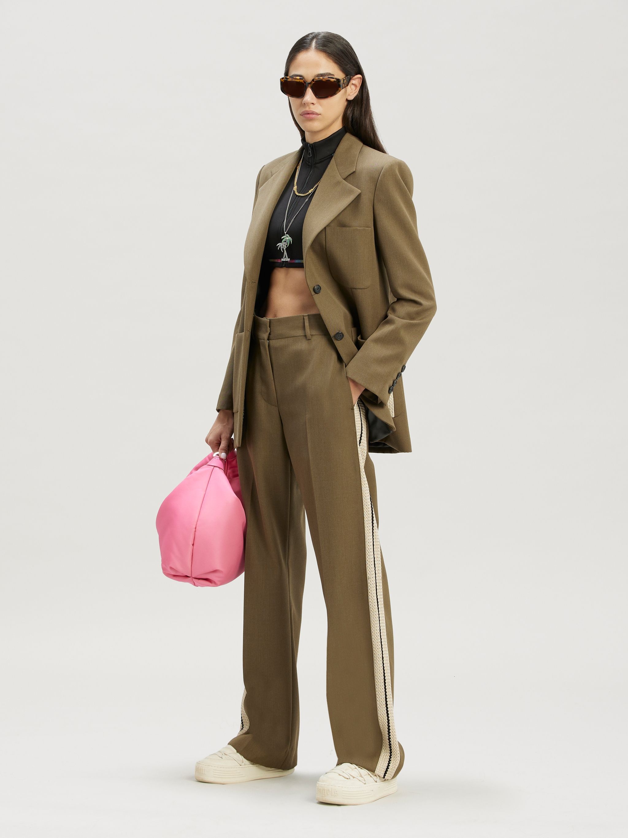 Military Knit Tape Suit Pants - 2