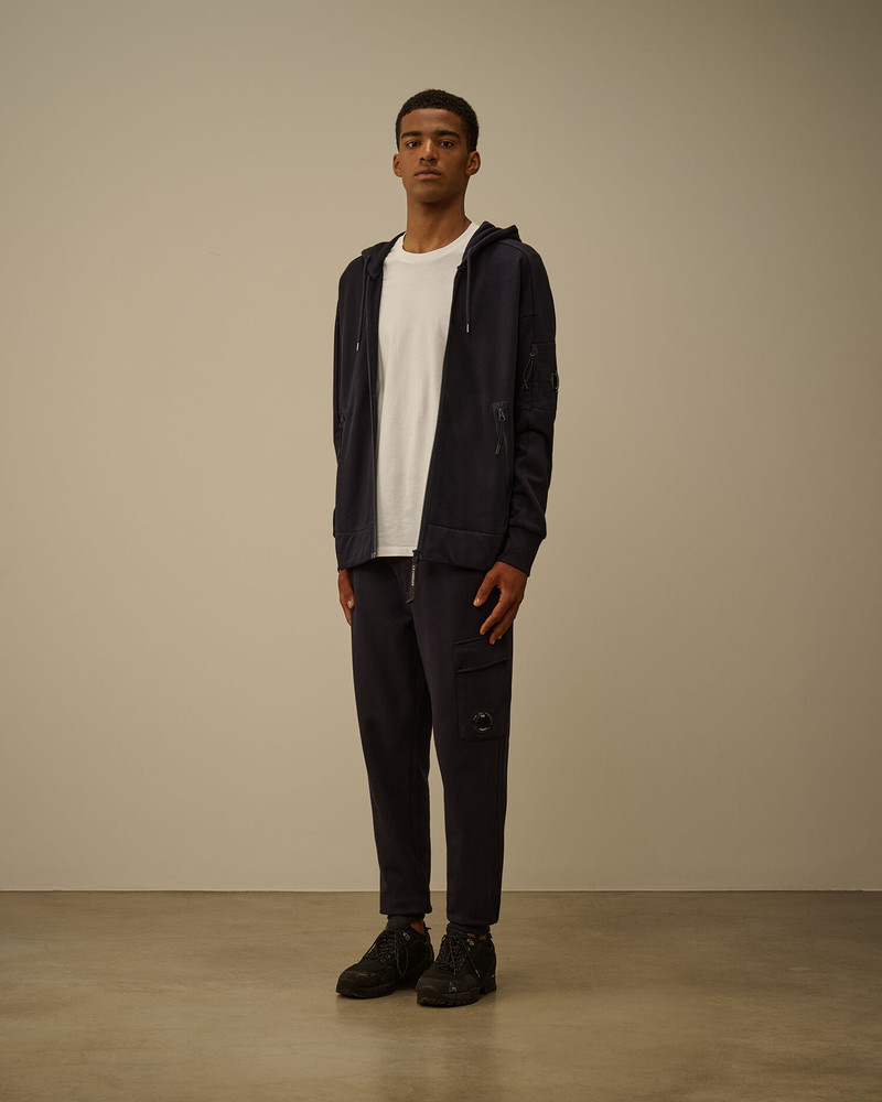 C.P. Company Diagonal Raised Fleece Lens Sweatpants outlook