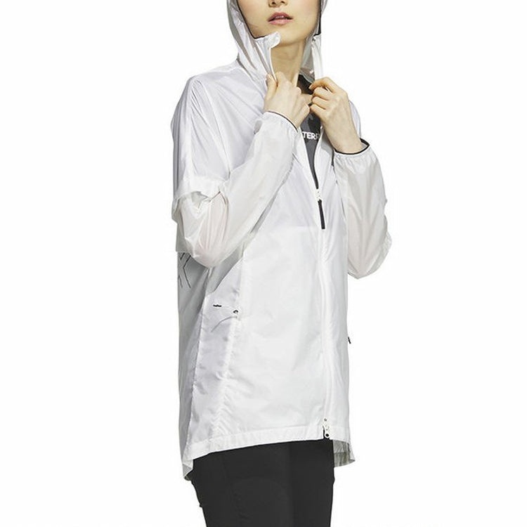 (WMNS) adidas Terrex Windbreaker Jacket 'White' HY4699 - 4