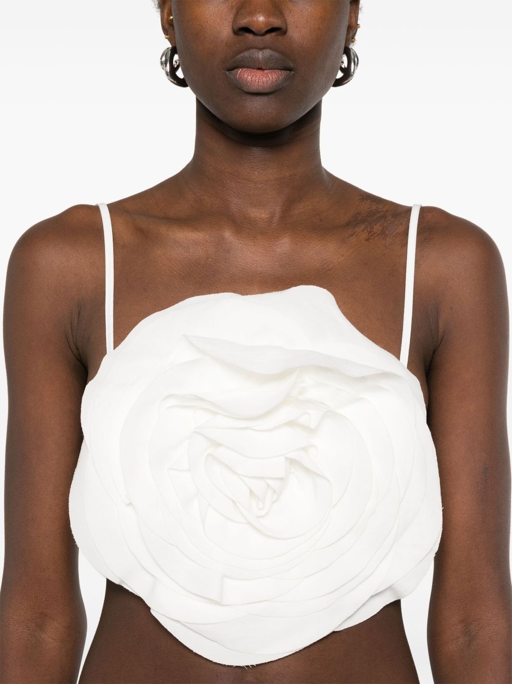 floral-appliqué top - 5