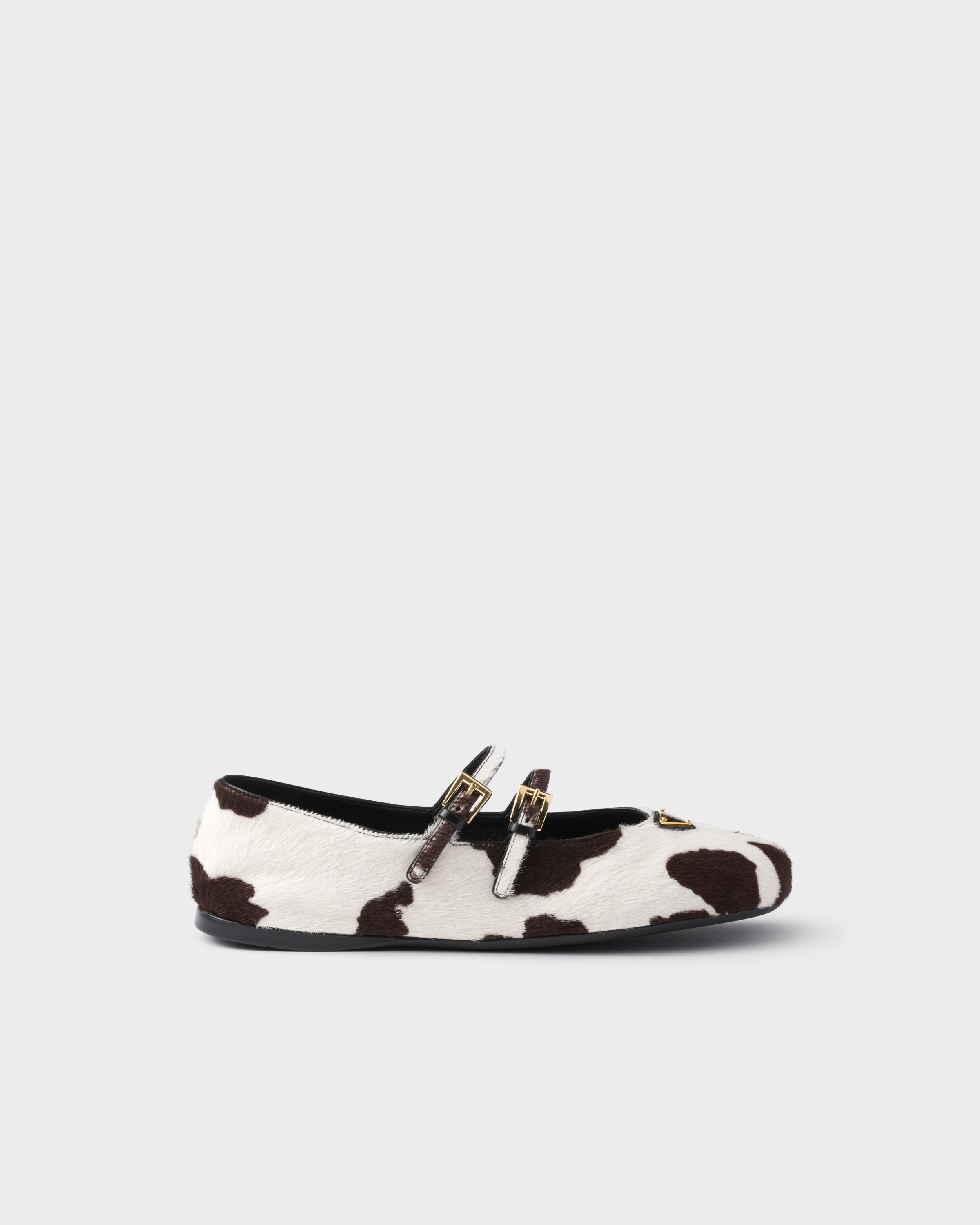 Printed leather ballerinas - 2