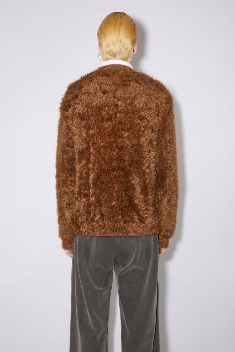 Knitted cardigan - Tobacco brown 3