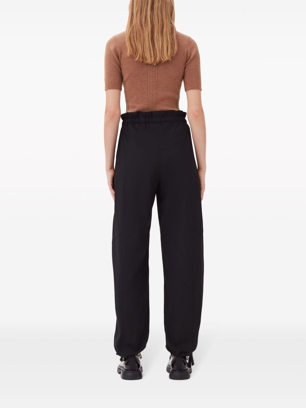 drawstring-waist trousers - 4