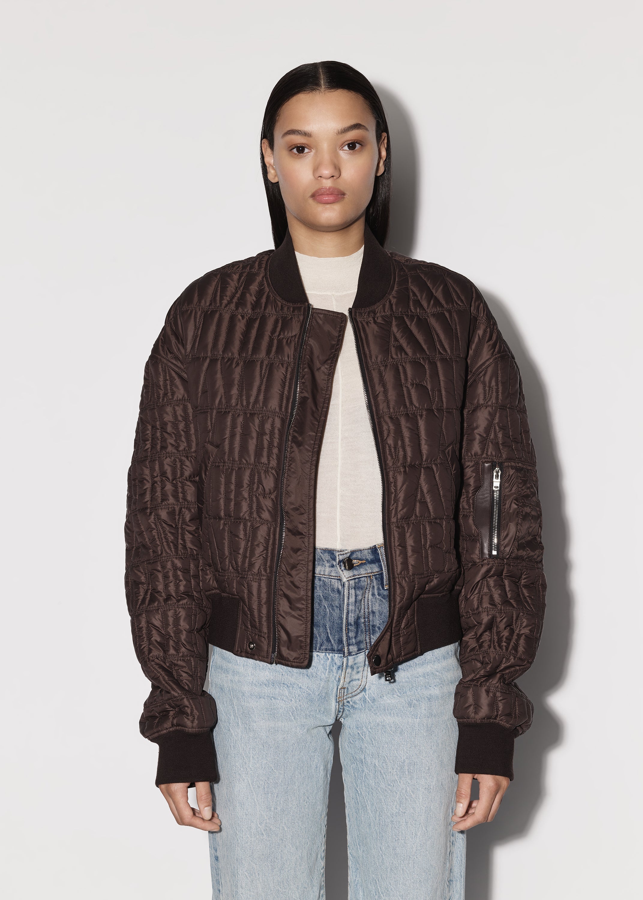 QUILTED AMIRI DOWN BOMBER - 5