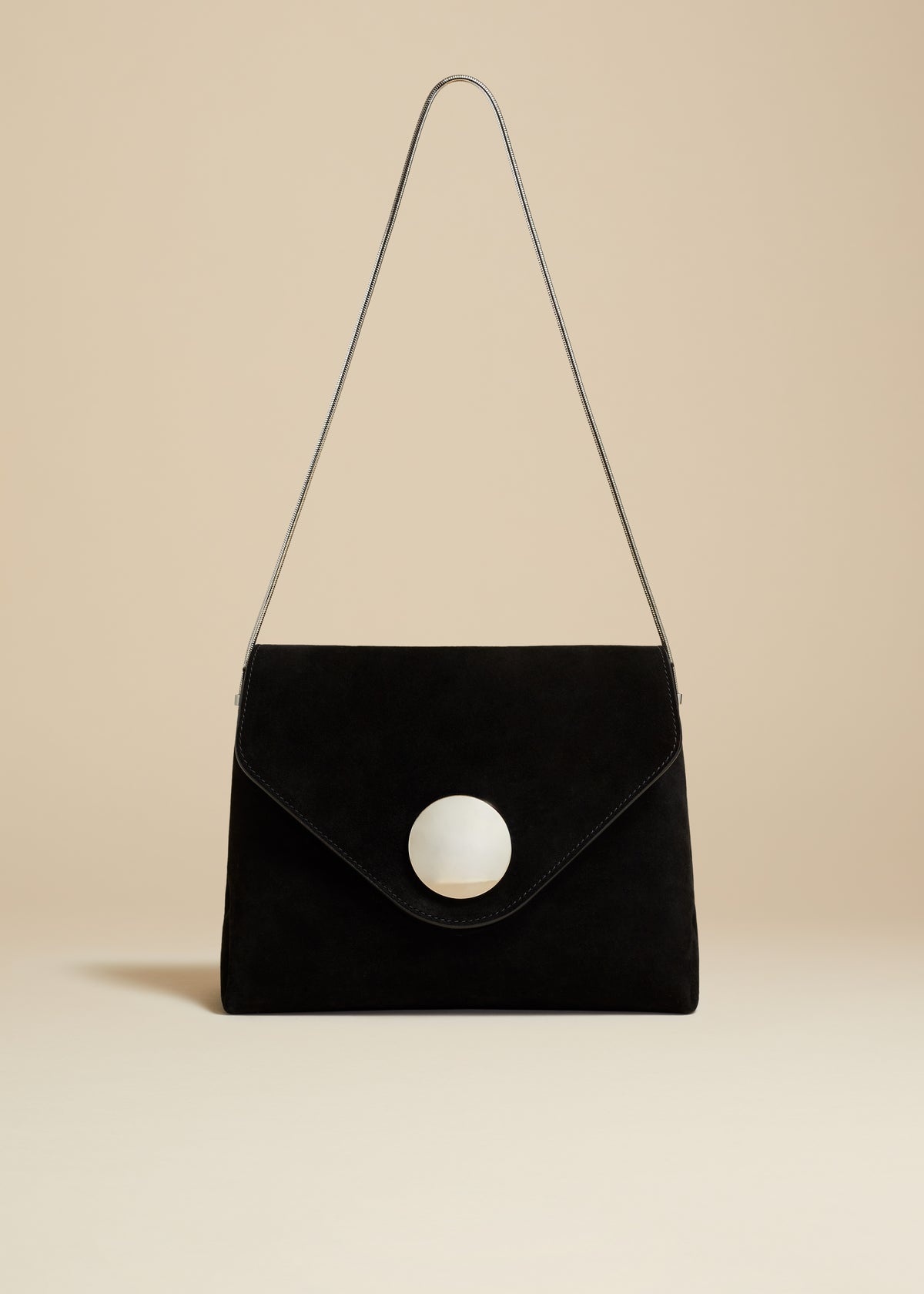 The Bobbi Bag in Black Suede - 1