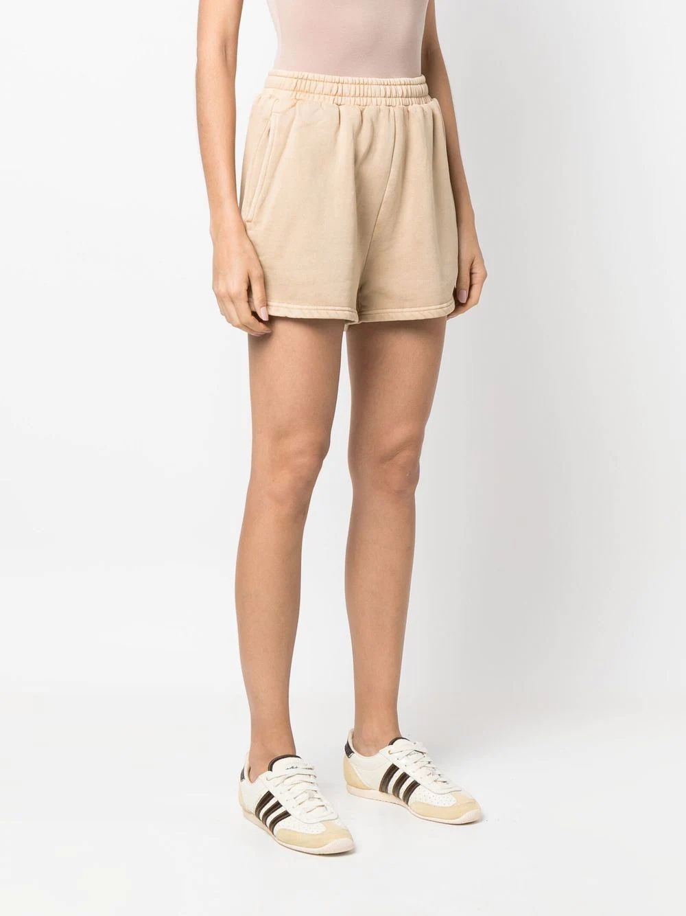 high-waist track shorts - 3