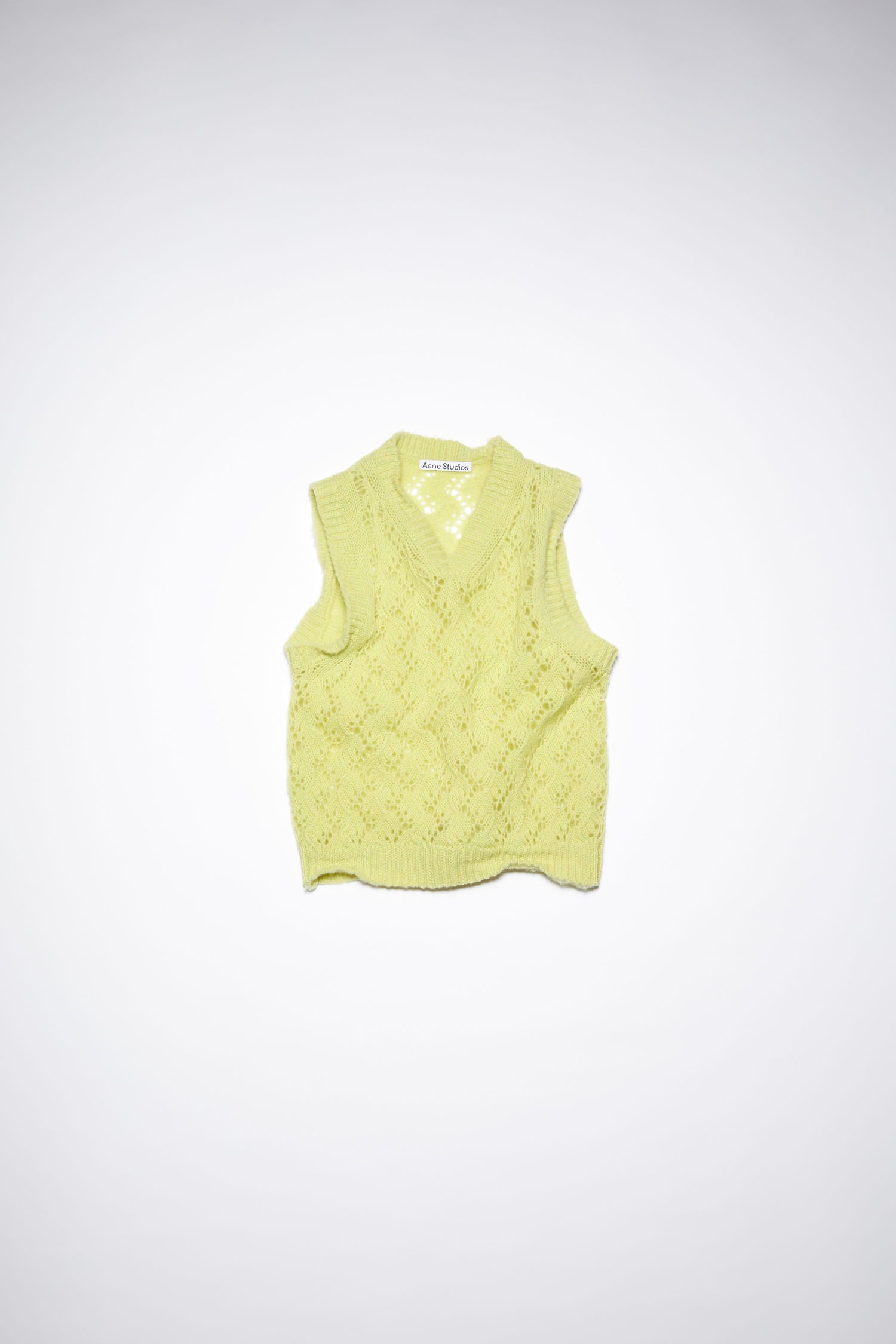 Shetland wool vest - Lemon yellow - 1