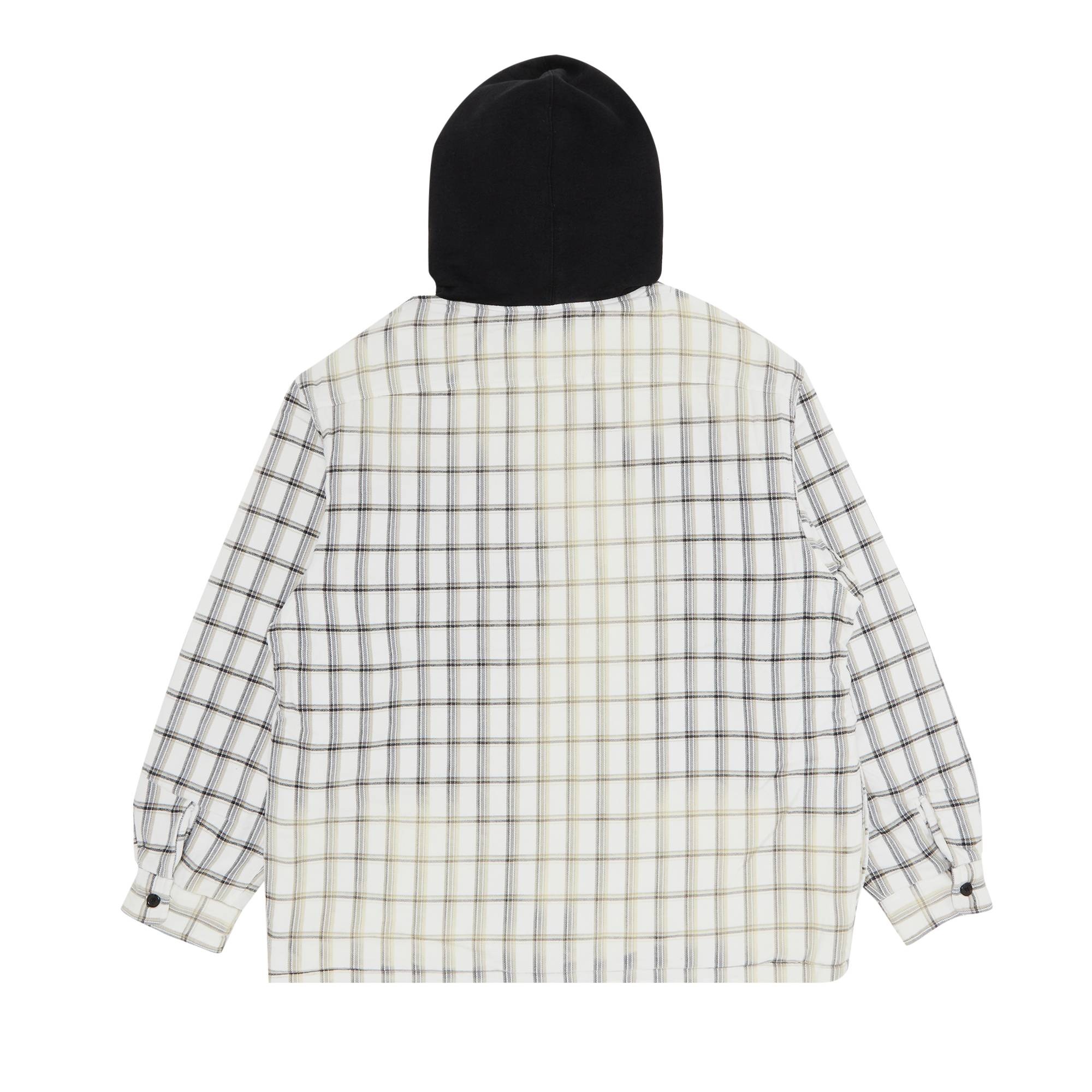 Supreme x Dickies Plaid Hooded Zip Up Shirt 'White' - 2