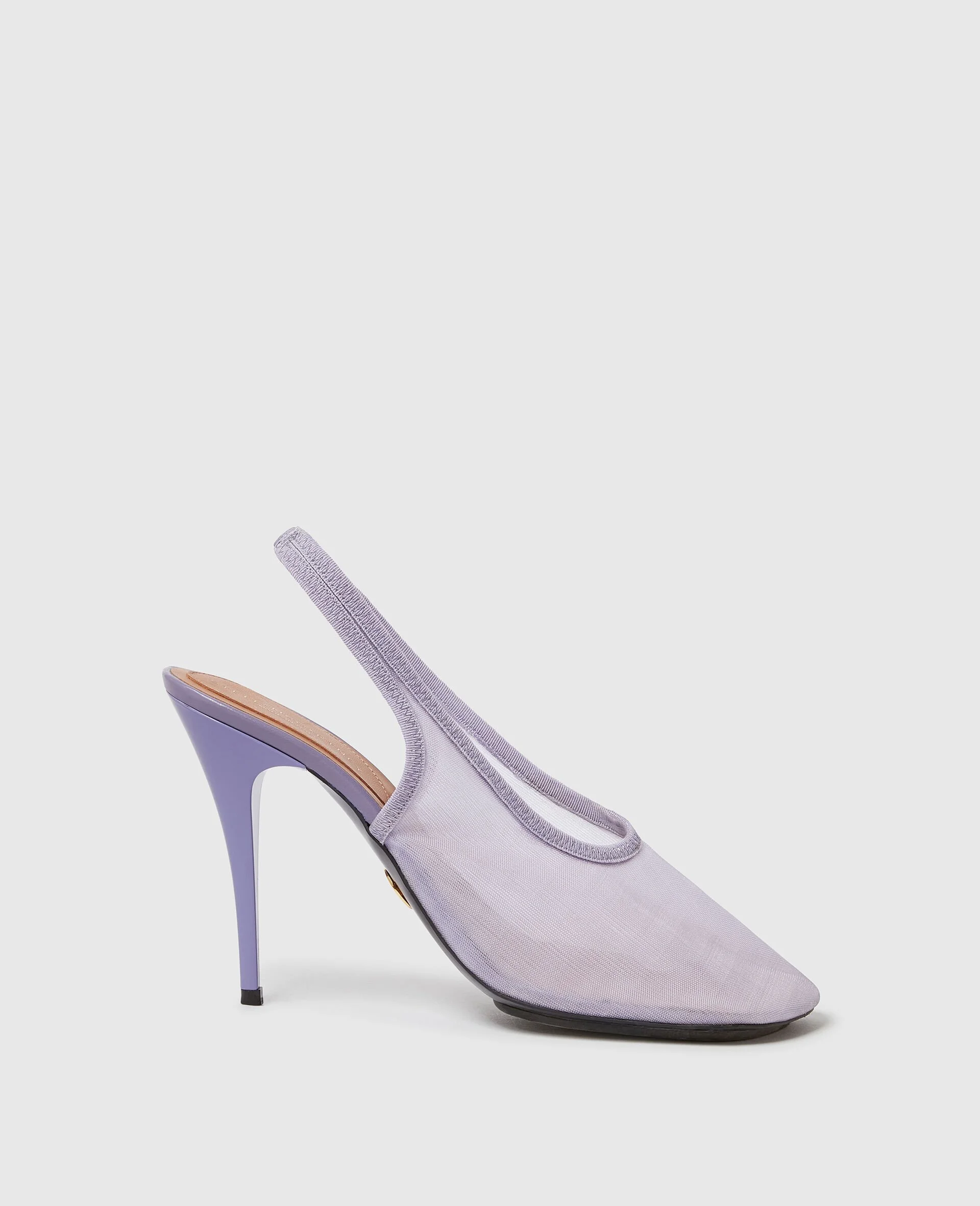 Slingback Stretch Mesh Pumps - 1