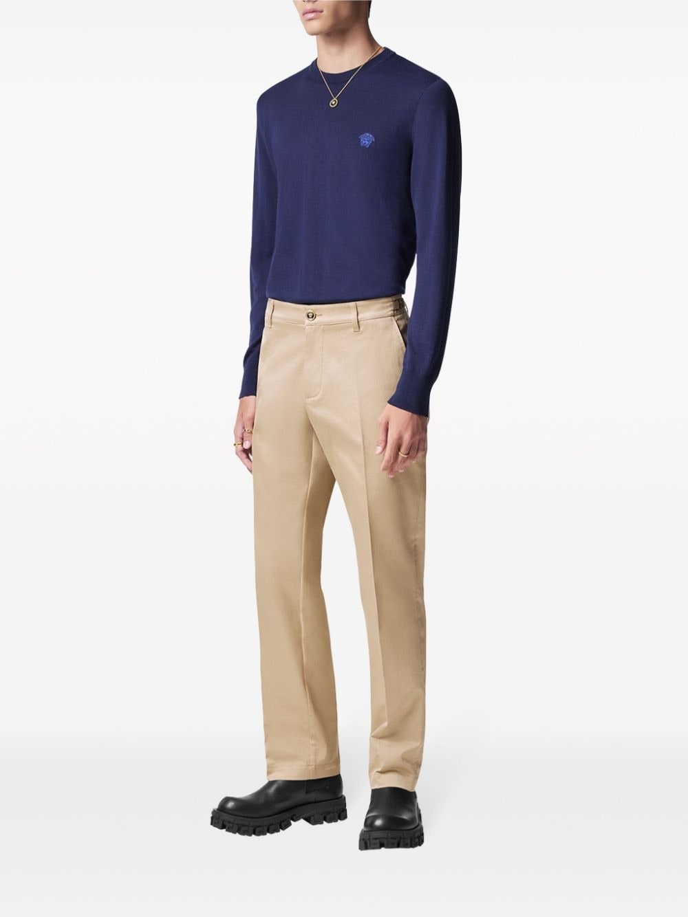 tapered-leg chino trousers - 2