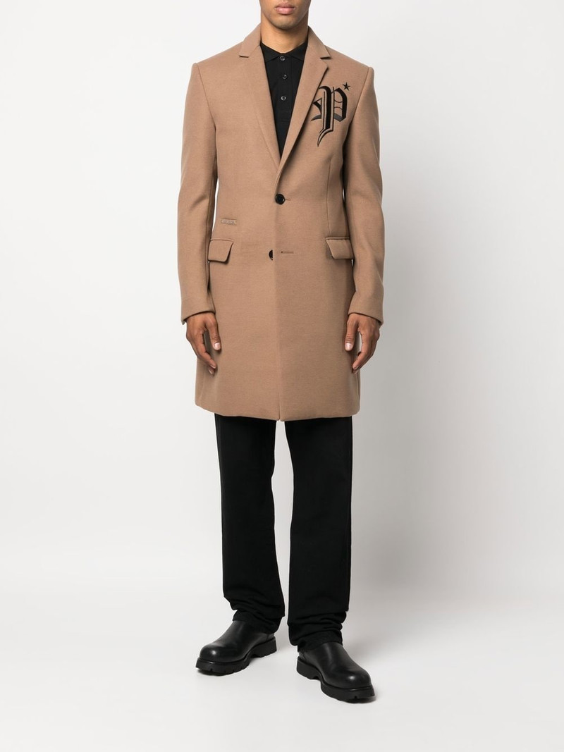 PHILIPP PLEIN Gothic Plein single-breasted coat outlook
